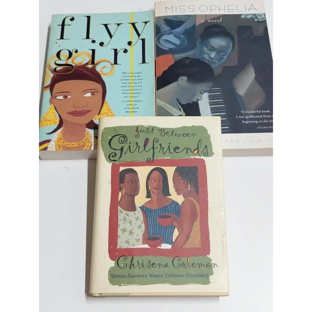 Lot of 3 African American Books Flyy Girl Miss Ophelia Just Between Girlfriends